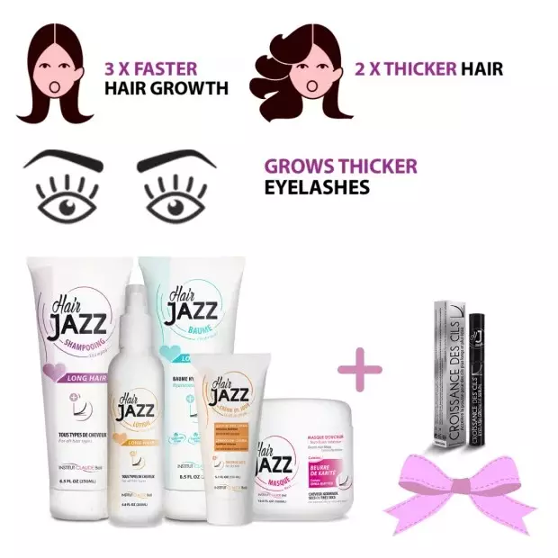 HAIR JAZZ - accelerate hair growth + GIFT Eyelash Serum