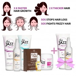 HAIR JAZZ - accelerate hair growth and grow thicker hair + Gift Mini Set