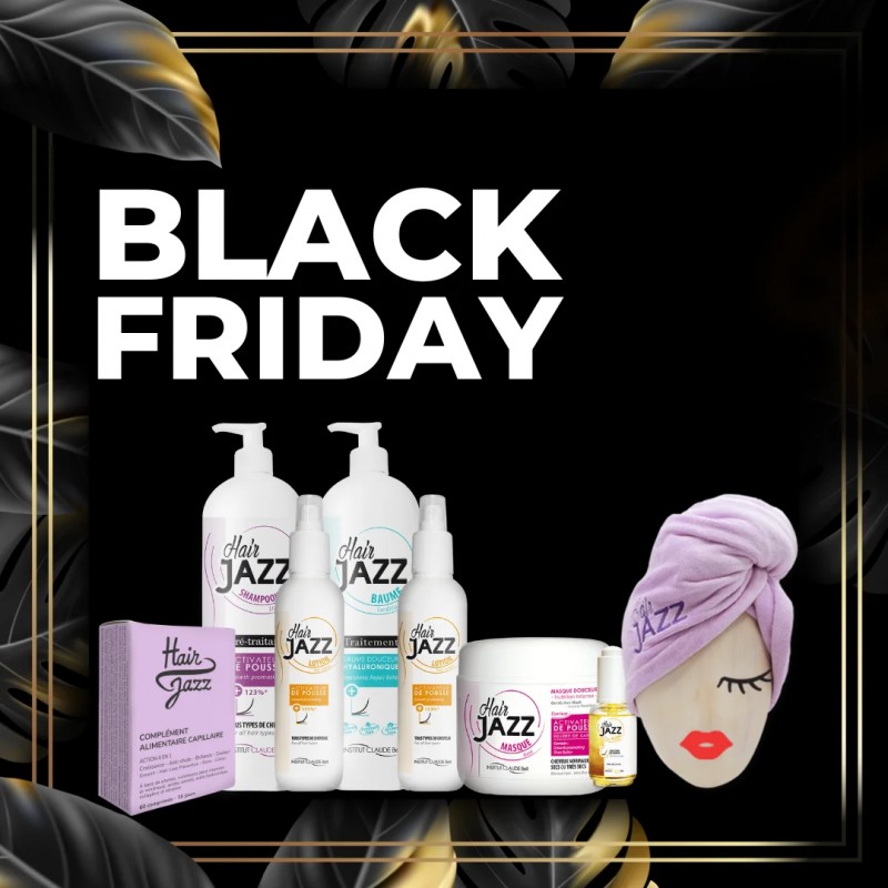 Black Friday: HAIR JAZZ Hair Regrowth Giga Set with Vitamins and Turban Towel
